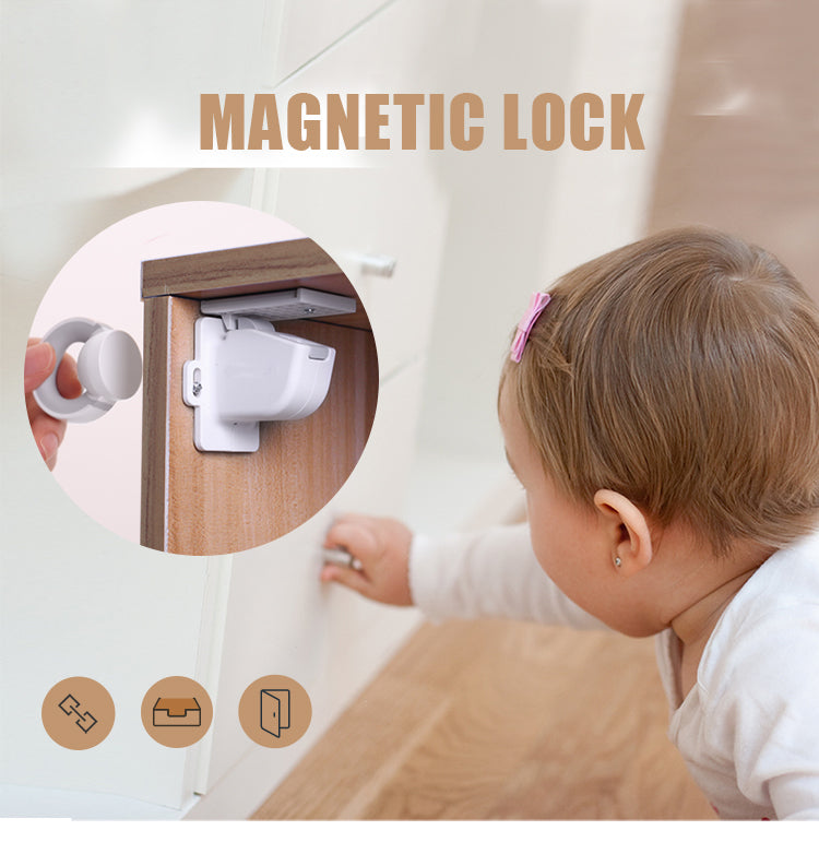 Baby Magnetisk Usynlig Sikkerhedslås