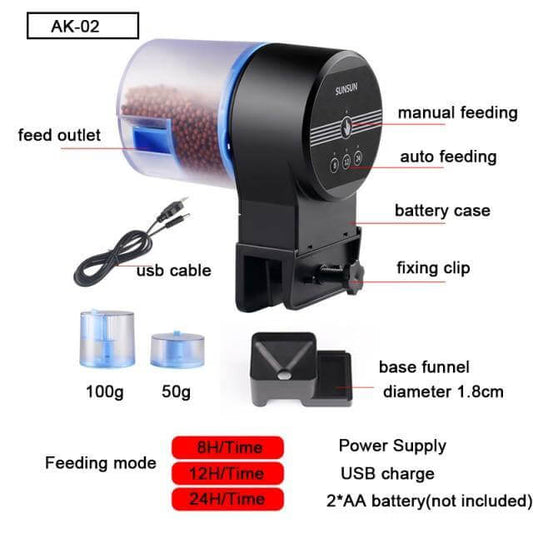 Automatisk timer fiskefoder