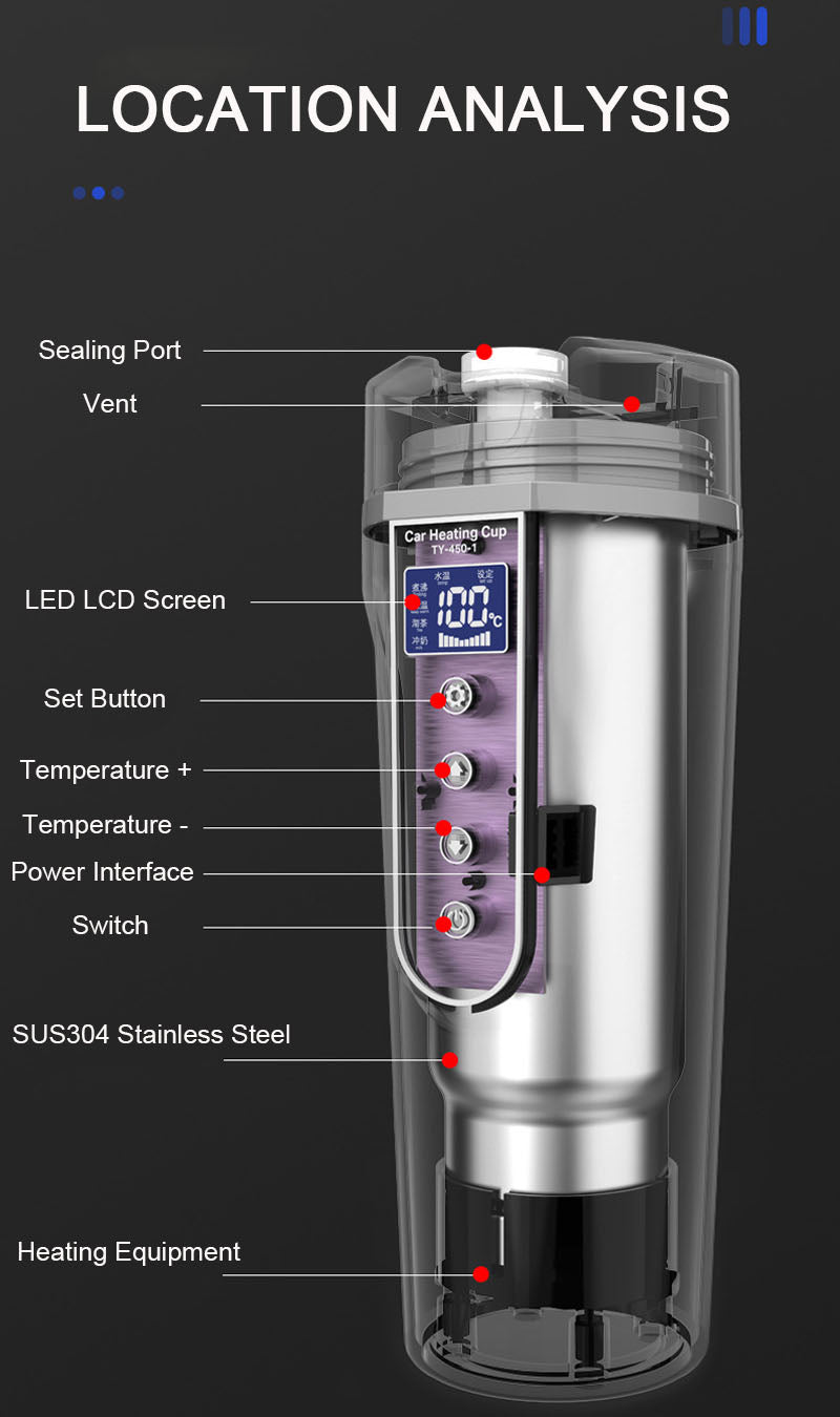 Smart Heating Digital Biltermos