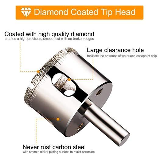 Justerbar diamant borelokator holder sæt