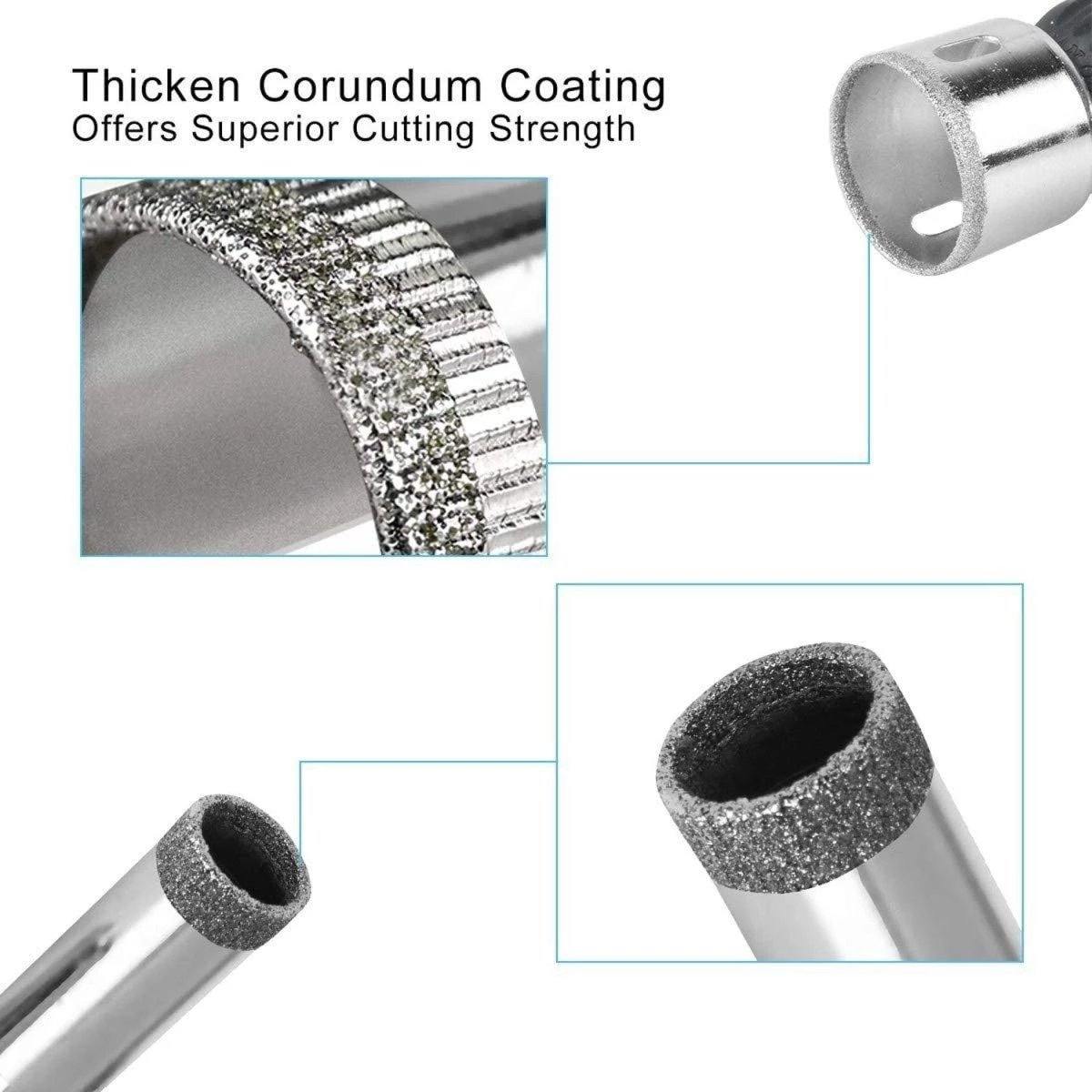 Justerbar diamant borelokator holder sæt