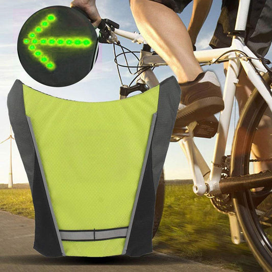 LED Trådløs Cykel Reflekterende Signalvest
