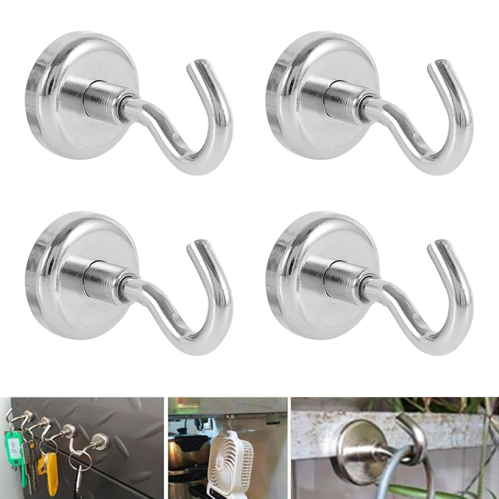 4 stk stærke magnetiske kroge