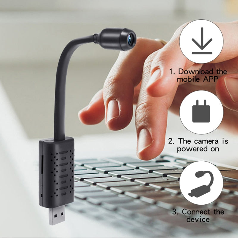 Wifi Mini HD Smart Overvågningskamera