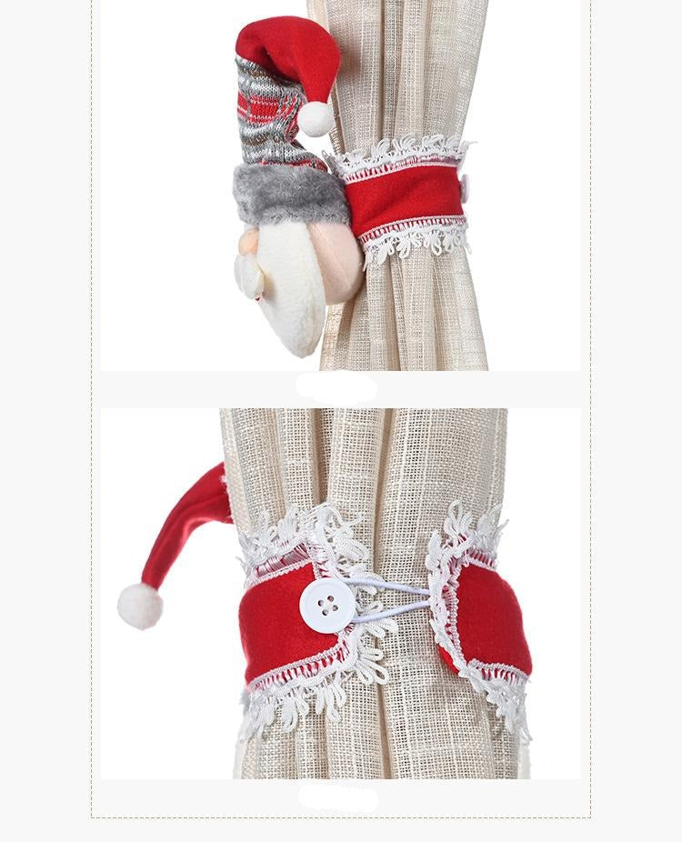 Jul Tomte Älg Gardinhållare