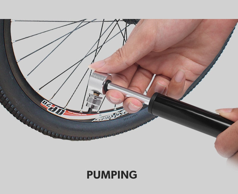 Bærbar Mini Aluminium Cykelpumpe