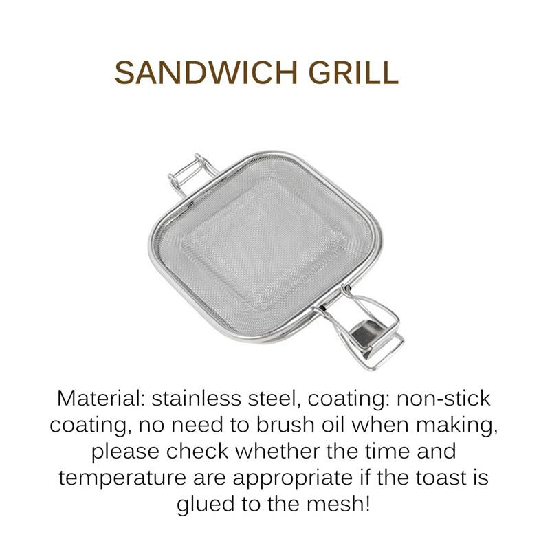 Sandwichgrillnät i rostfritt stål