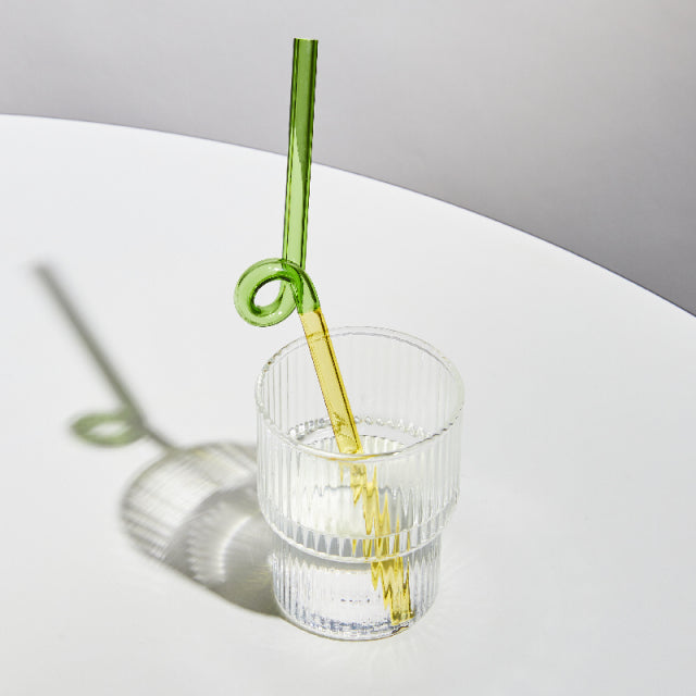 Farverig Miljøvenlig Genanvendelig Glasst straw