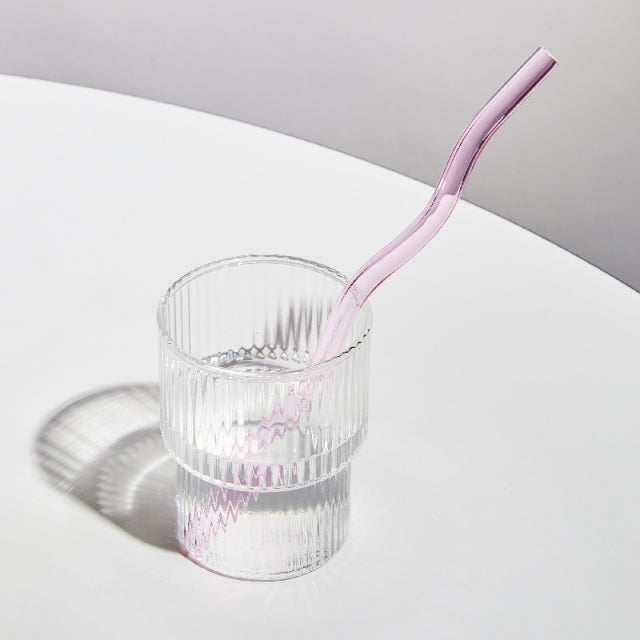 Farverig Miljøvenlig Genanvendelig Glasst straw