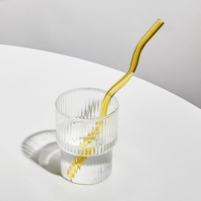 Farverig Miljøvenlig Genanvendelig Glasst straw
