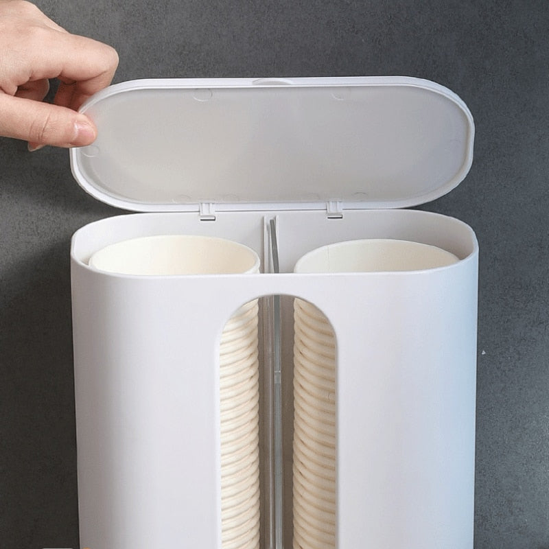 Væghængt automatisk papirkop dispenser