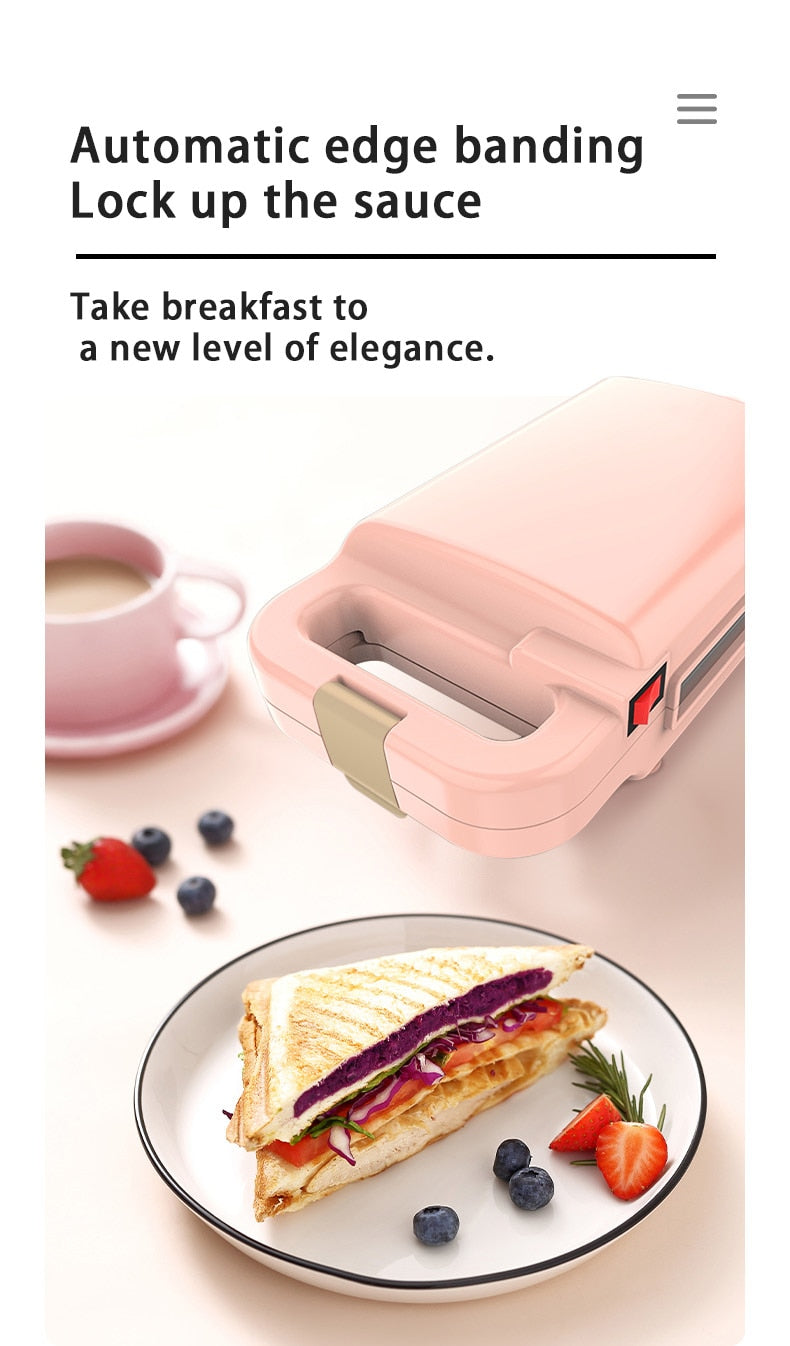 Elektrisk Sandwich Toastmaskine Vaffeljern