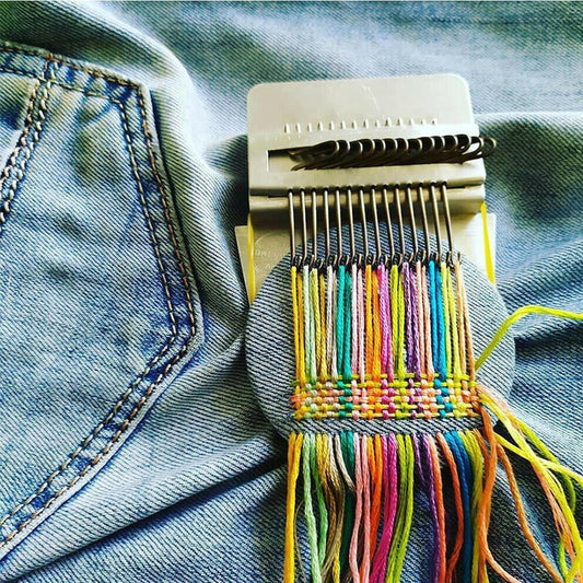 Handstickning DIY Liten Vävningssats