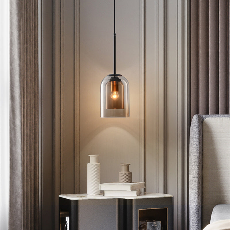 Elegant Hänglampa i Mica med Dubbel Glas – Skapa Atmosfär
