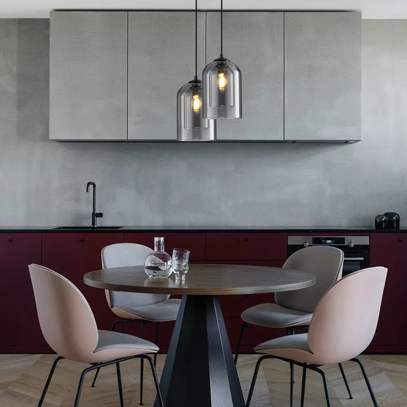 Elegant Hänglampa i Mica med Dubbel Glas – Skapa Atmosfär