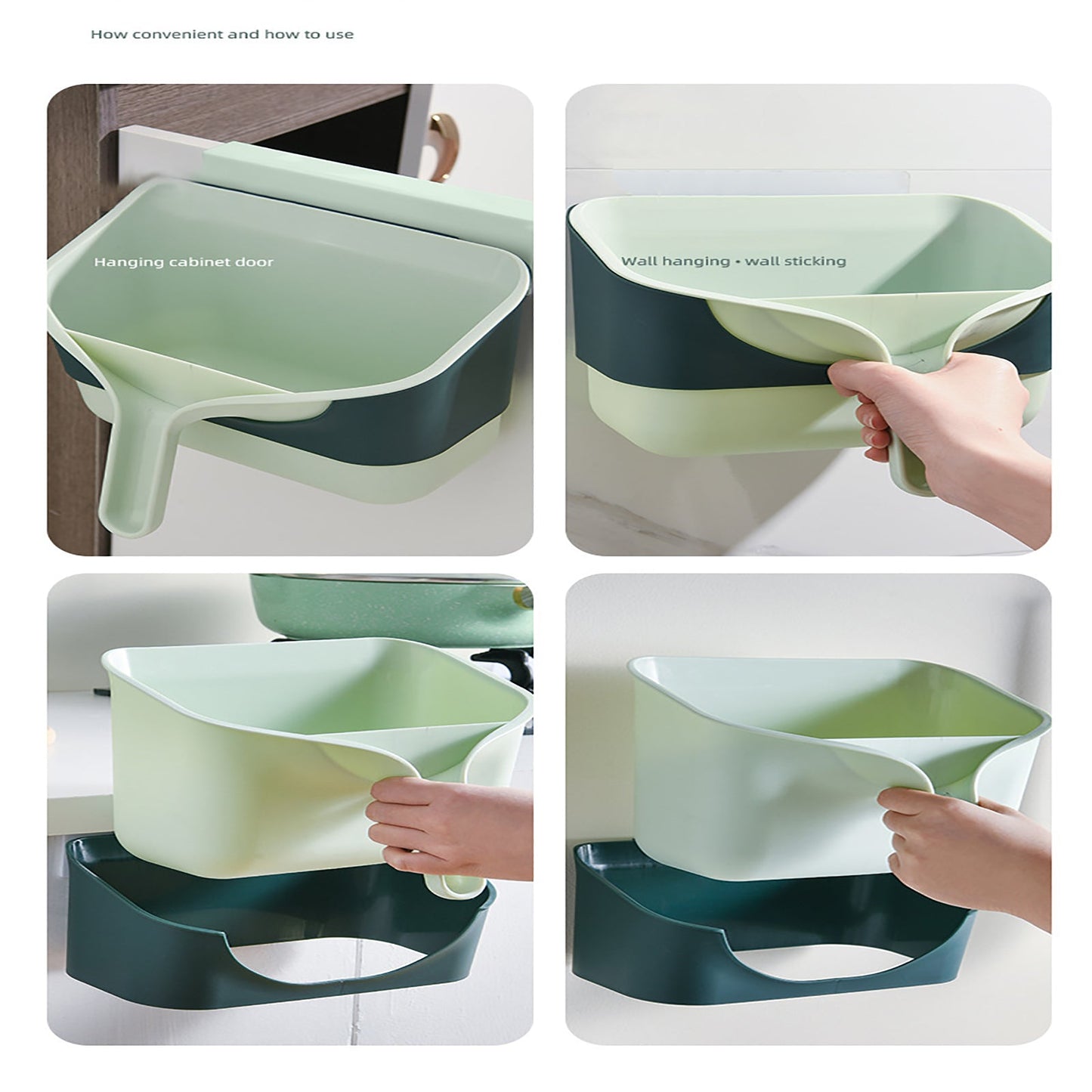 Skabsdør Aftagelig Køkken Affaldsbeholder