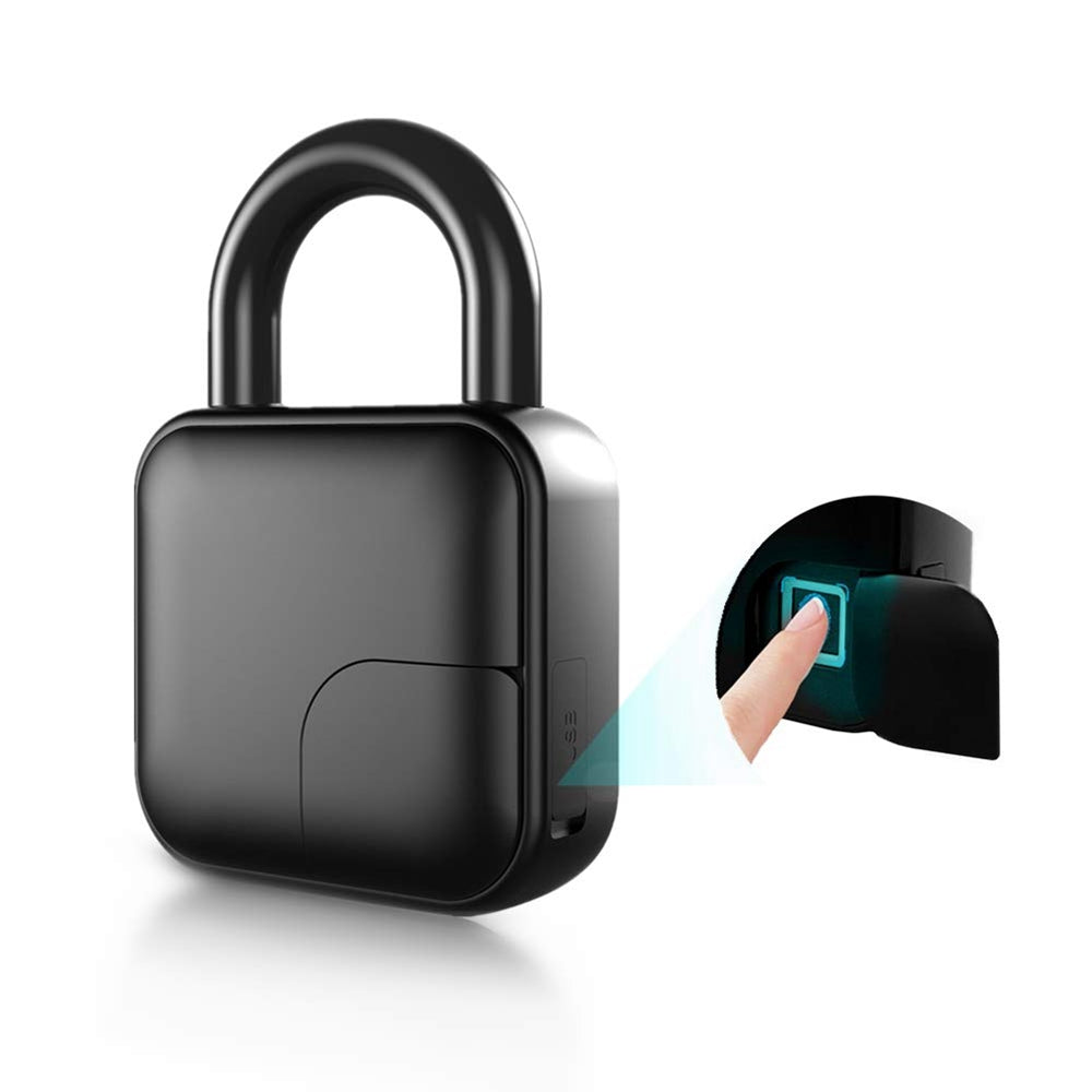 Fingeraftryck Automatisk USB Uppladdningsbart Lås