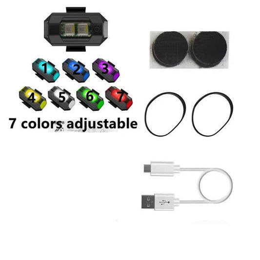 Universel Motorcykel Drone Strobe Lygter