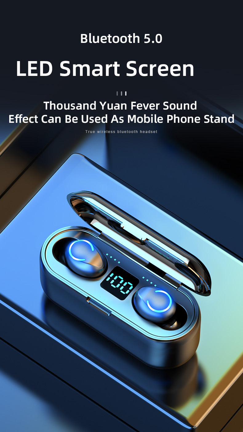 Trådløs Ultimate Headset med 2000mAh Powerbank Taske