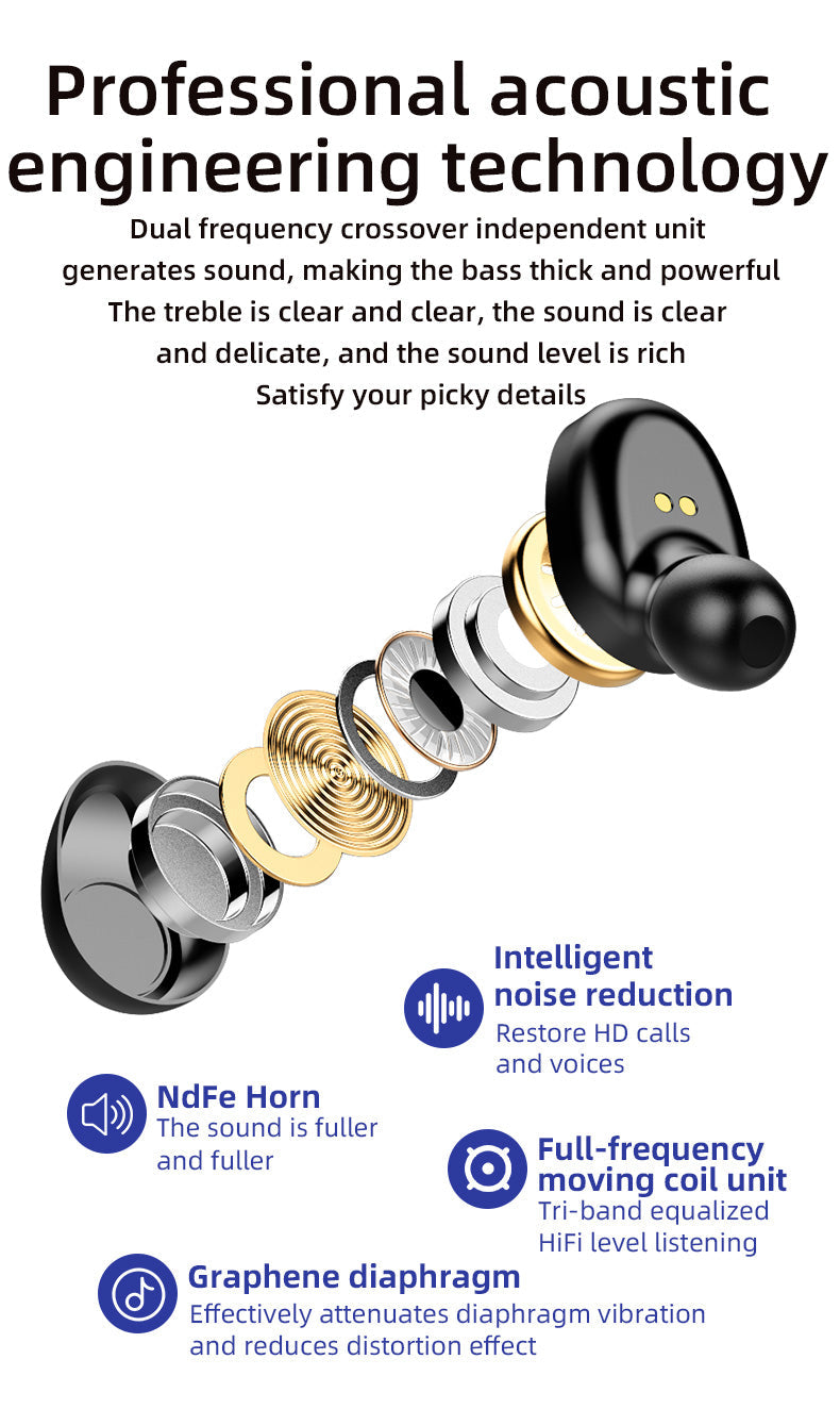 Trådløs Ultimate Headset med 2000mAh Powerbank Taske