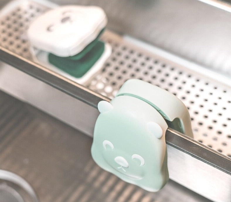 To-sidet køkkenkniv rengøringsbørste