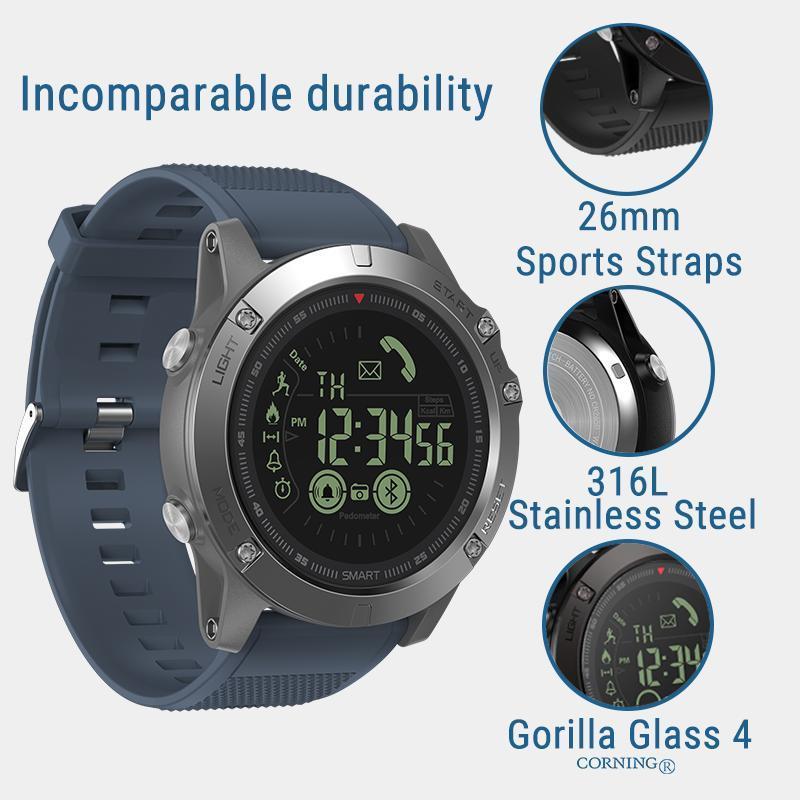 Robust Smartwatch för Utomhusbruk - Vattentät och Solvänlig