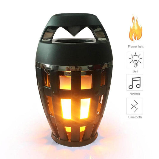 Flamljus med Bluetooth-högtalare för mysig stämning