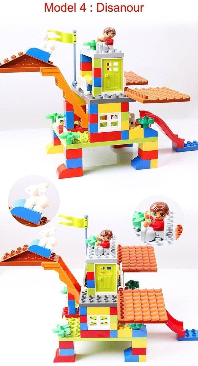 Färgstarkt LEGO Slott för Barn - Kreativ Lek och Samvaro