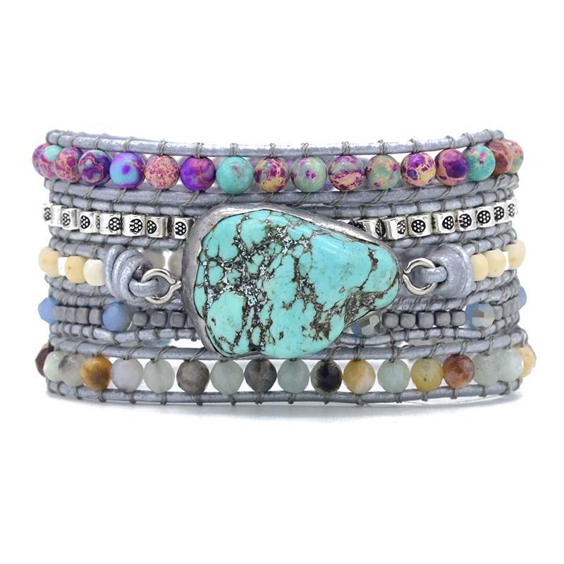 HealingWrap Armband i Turkos - Harmoni och Skydd