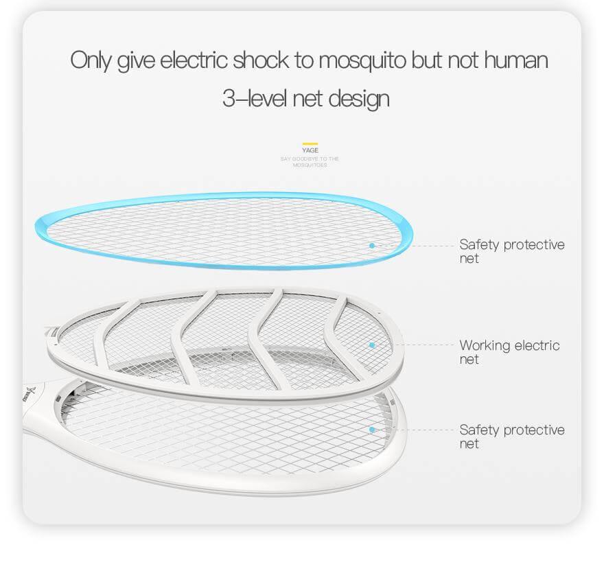 Elektrisk Myg Bug Zapper Racket