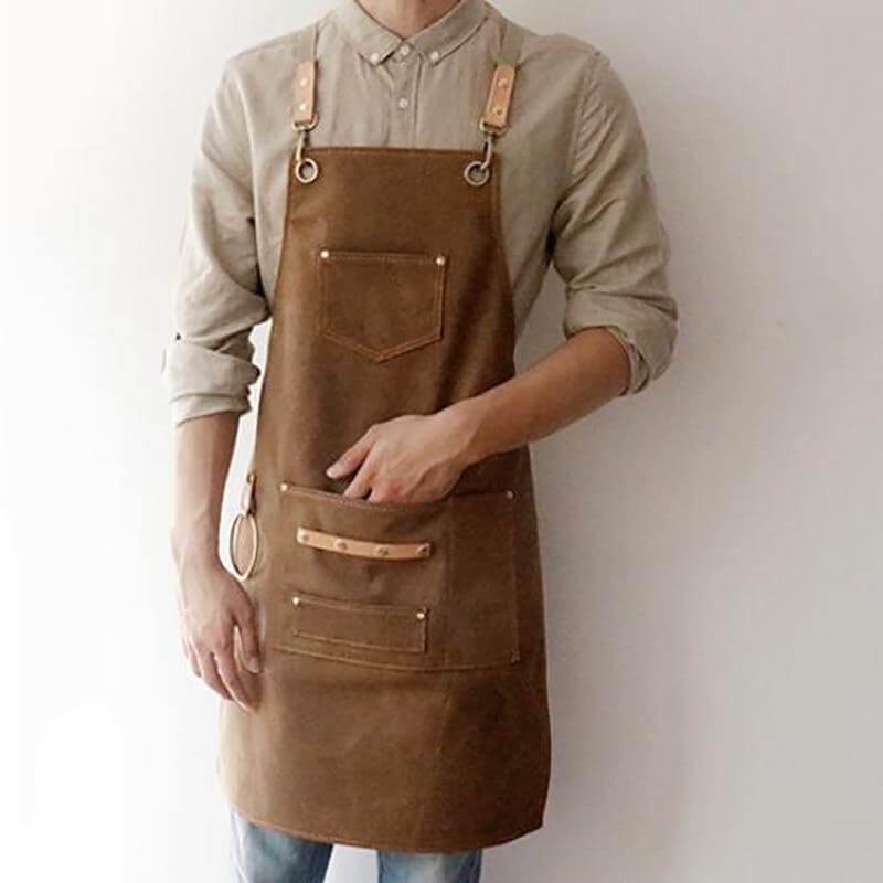 Vintage kockförkläde