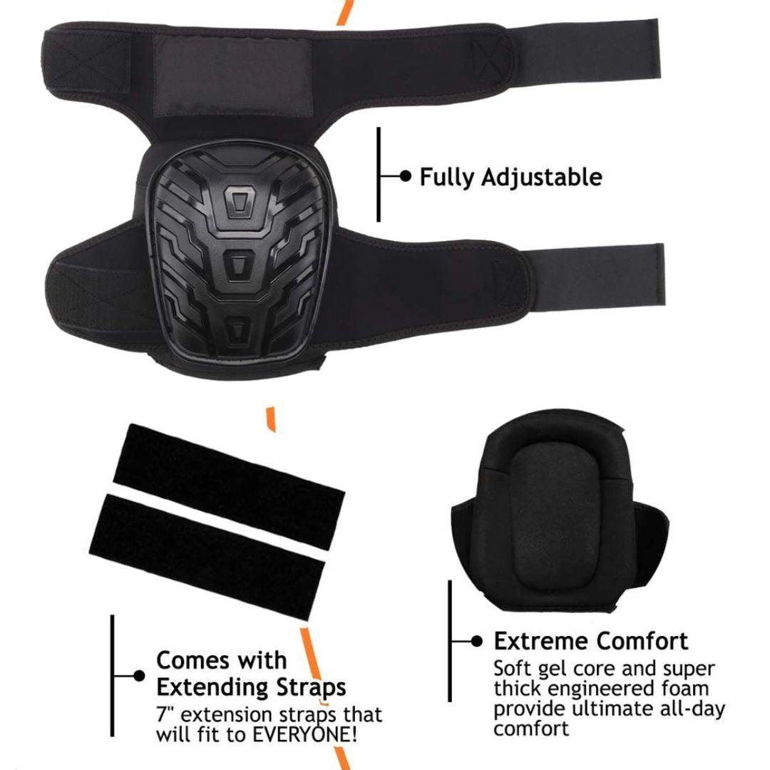 Justerbara Professionella Knäskydd – Kraftig Design