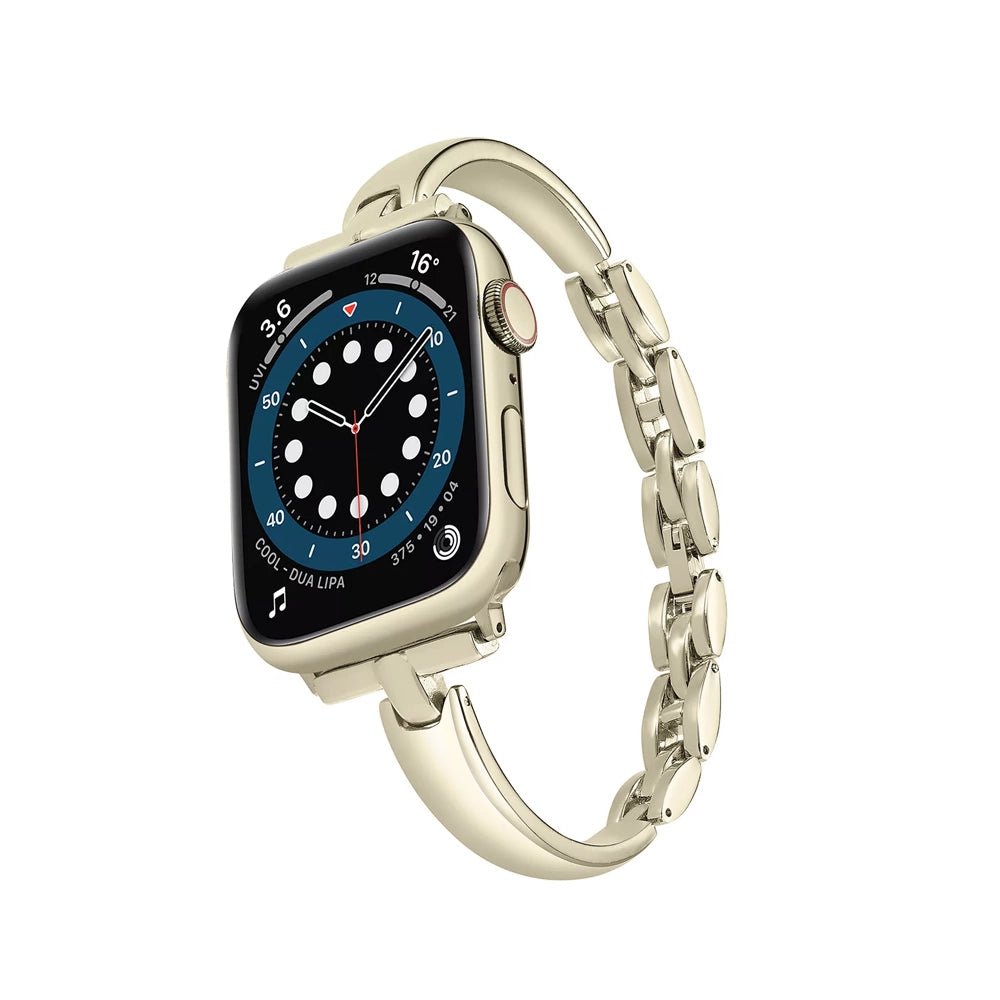 Elegant rustfrit stålarmbånd til Apple Watch til hverdag og fest