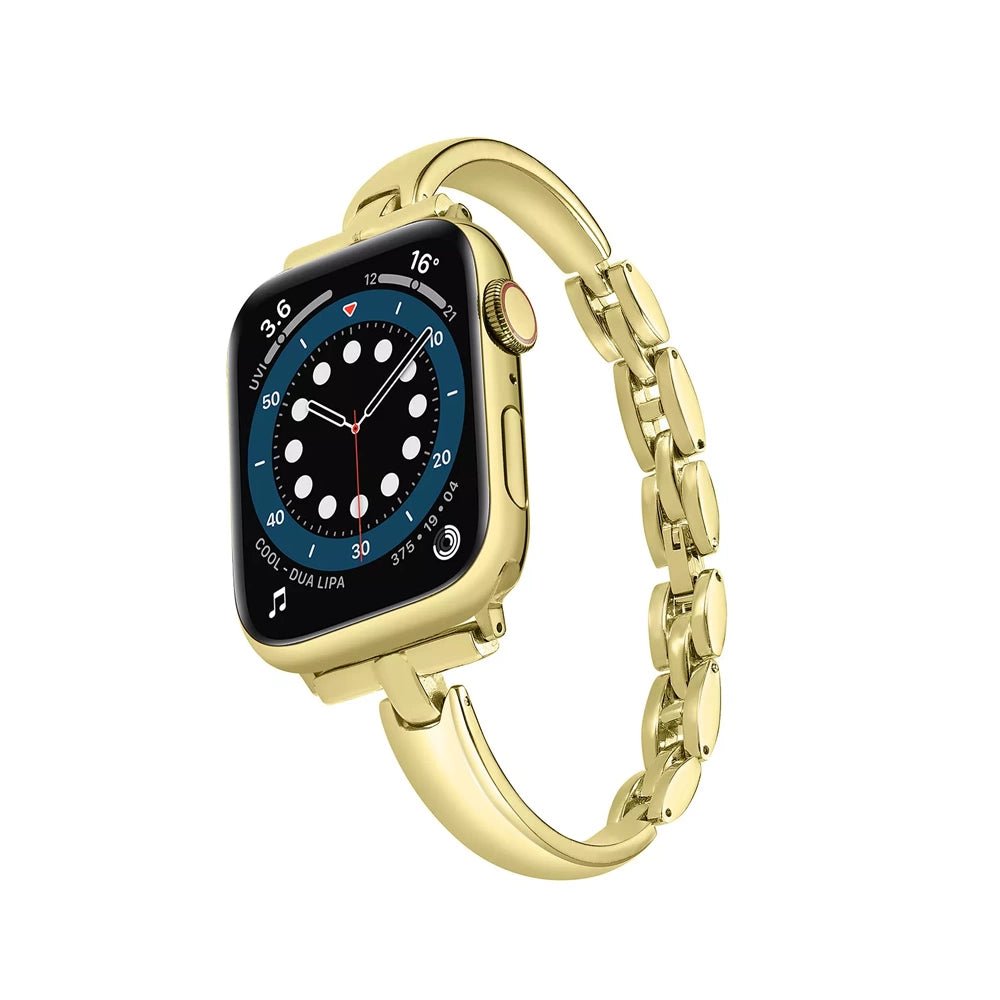Elegant rustfrit stålarmbånd til Apple Watch til hverdag og fest