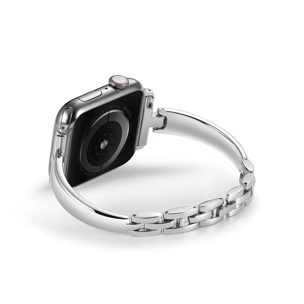 Elegant rustfrit stålarmbånd til Apple Watch til hverdag og fest