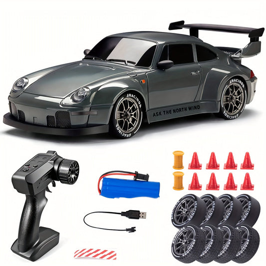Lysende Drift Racer 1:24 – RC Bil med LED Hjul