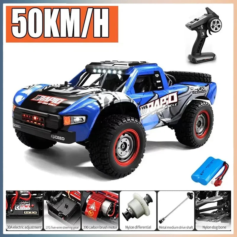 Hurtig RC Monstertruck - 1:16 - 70KM/T | Børnevenlig Drift