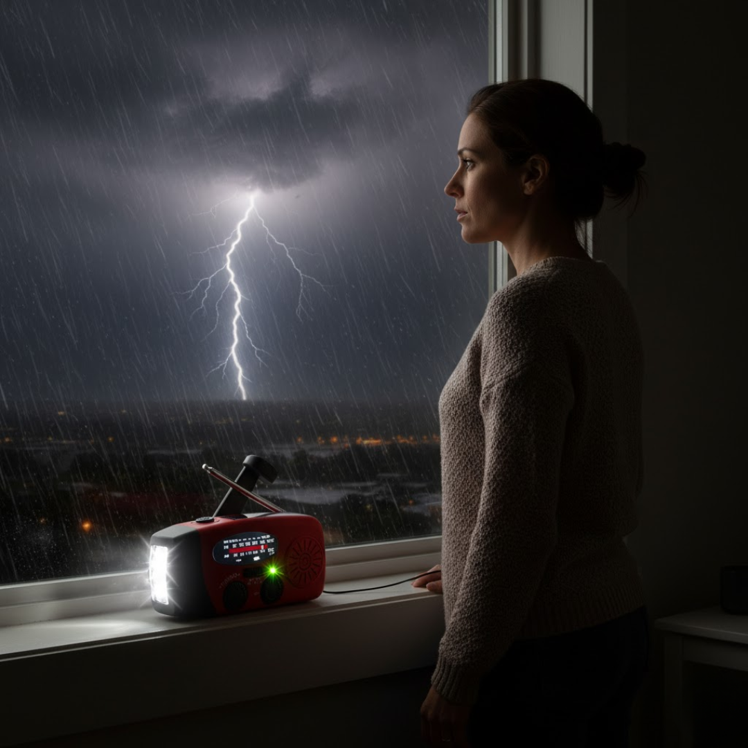 SolarWave | Nødradio med håndsving og solpanel