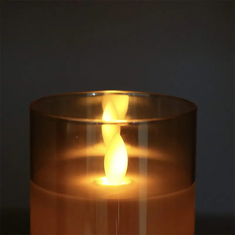 Flamlösa LED-ljus i glas – Säker mysbelysning