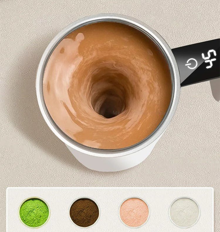 Selvrørende Kaffekrus med Temperaturvisning - Praktisk & Smart