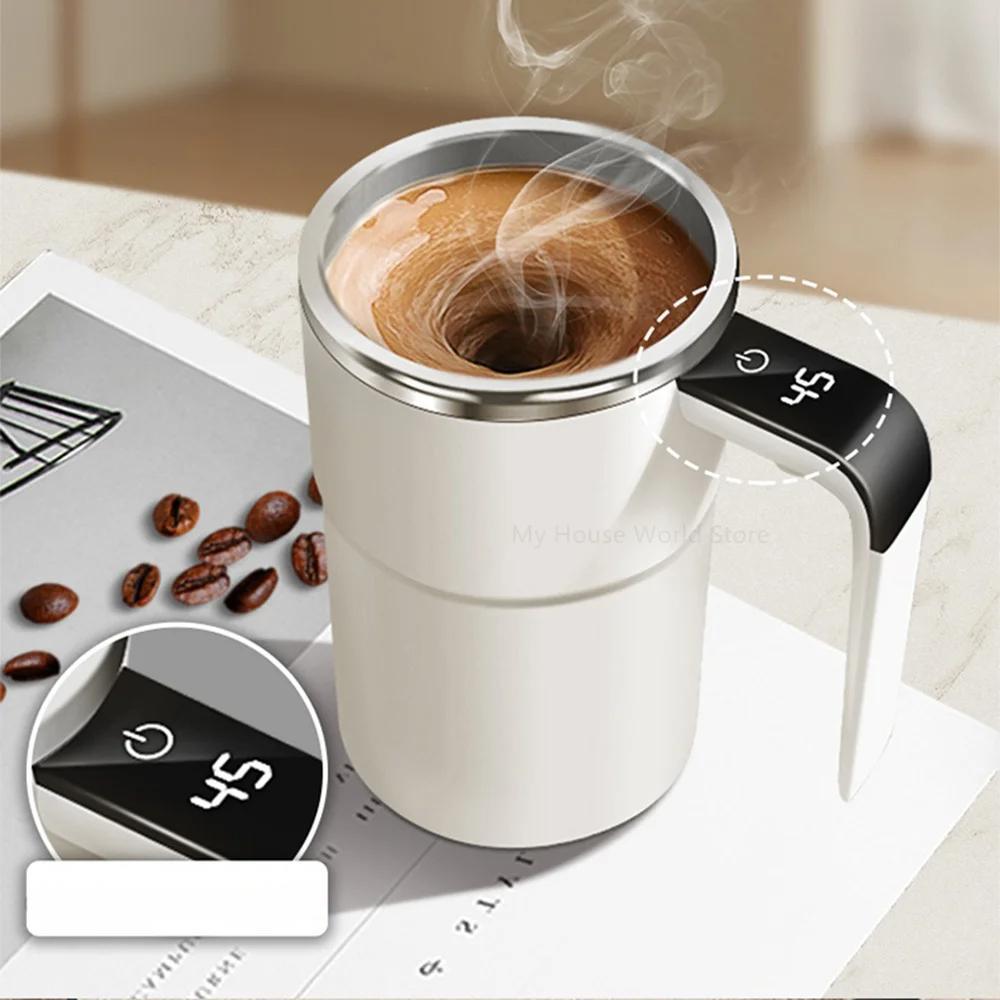 Selvrørende Kaffekrus med Temperaturvisning - Praktisk & Smart