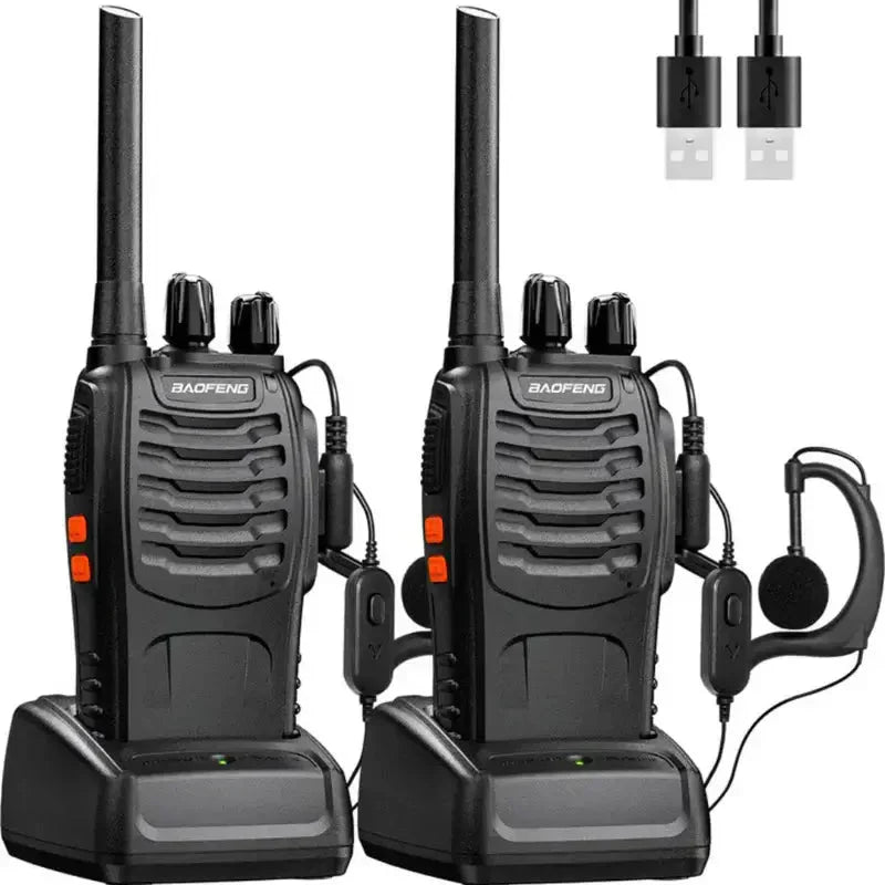 Uppladdningsbar Walkie Talkie med USB-anslutning