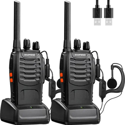 Uppladdningsbar Walkie Talkie med USB-anslutning