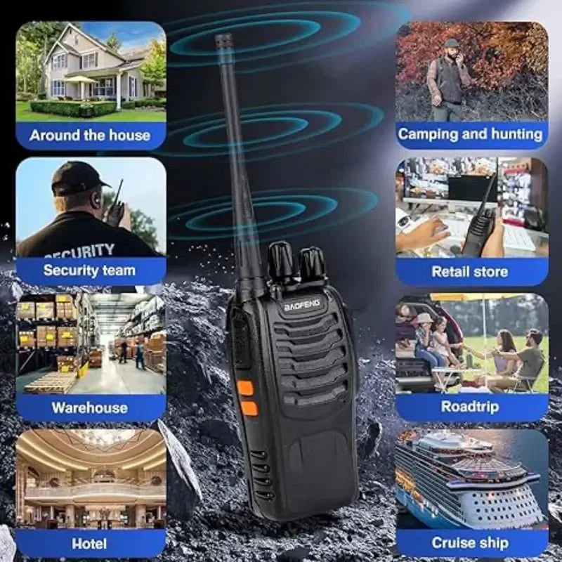 Uppladdningsbar Walkie Talkie med USB-anslutning