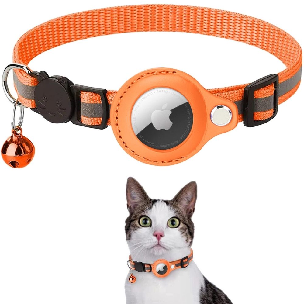Reflekterende GPS-halsbånd til katte