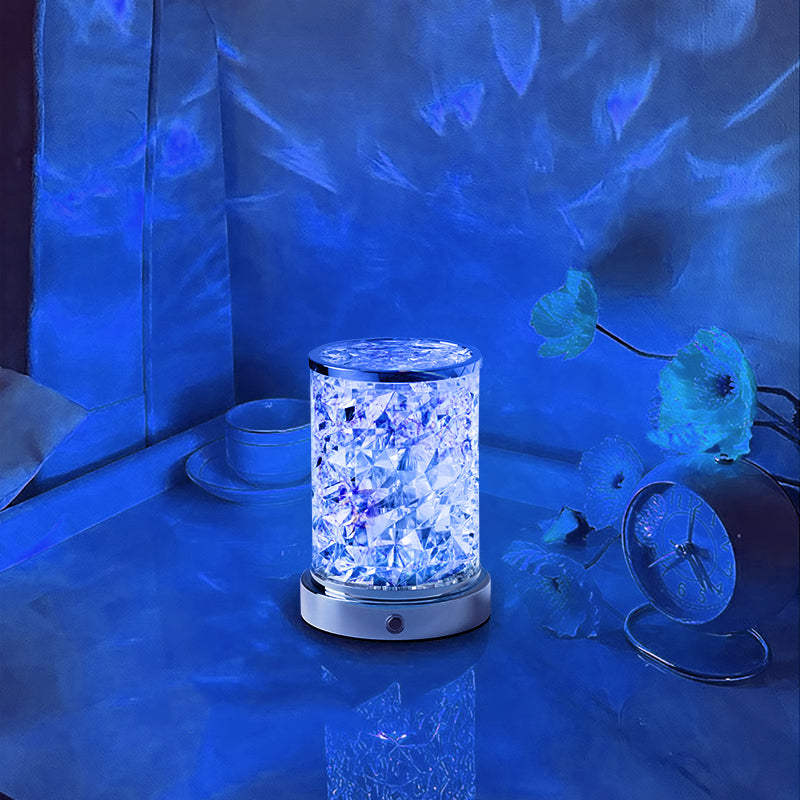 Lugnande LED-bordslampa med havsvågseffekt