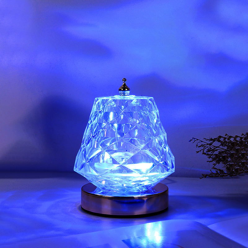 Lugnande LED-bordslampa med havsvågseffekt