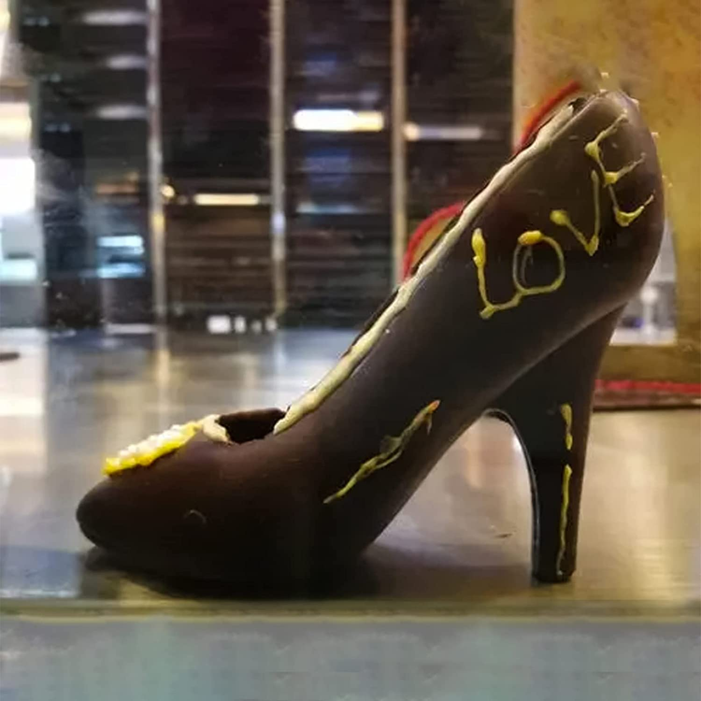3D Højhælet Sko Chokoladeform
