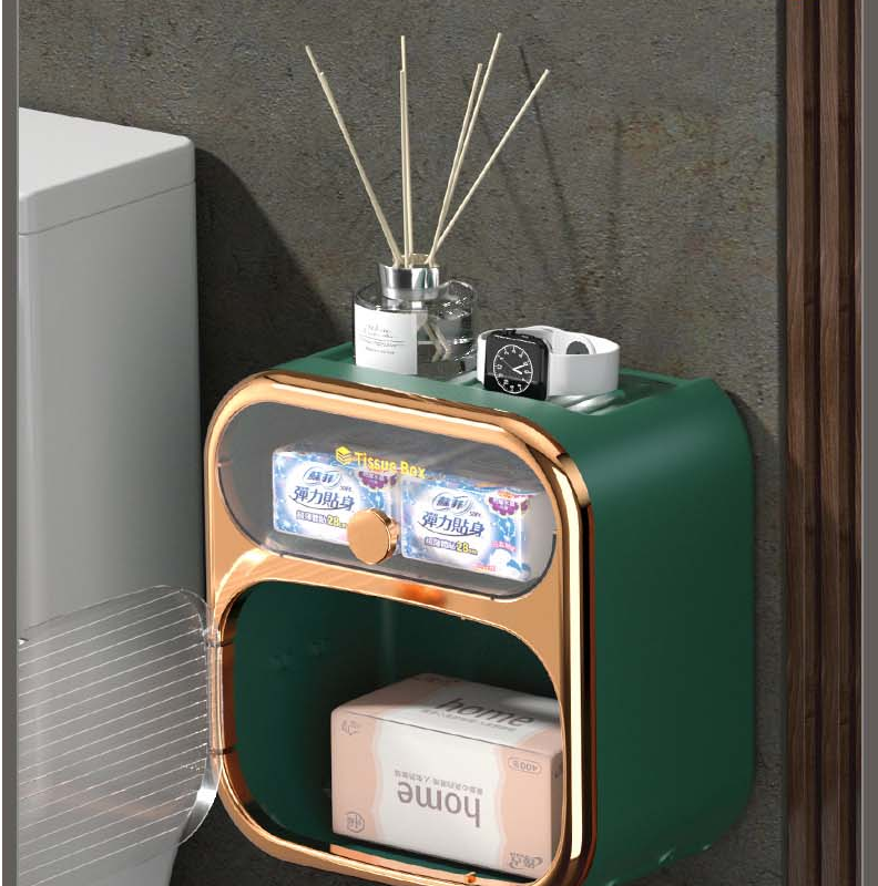 MultiBox Vægmonteret Toiletpapir Håndklæde Opbevaringsboks