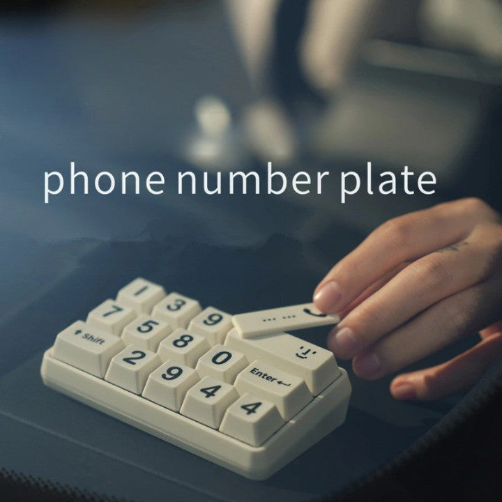 Unik Nummerplade Tastatur til Bilparkering助手